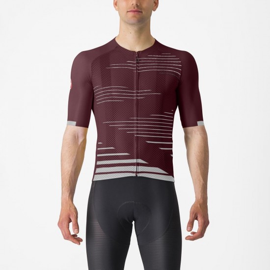 Tricou cu maneca scurta Castelli Climbers 4.0 Visiniu/Gri L Tricou cu maneca scurta Castelli Climbers 4.0 Visiniu/Gri L