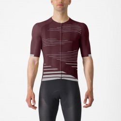 Tricou cu maneca scurta Castelli Climbers 4.0 Visiniu/Gri M