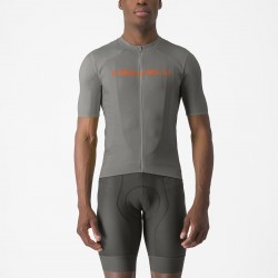 Tricou cu maneca scurta Castelli Elements Gri/Portocaliu XXXL Tricou cu maneca scurta Castelli Elements Gri/Portocaliu XXXL