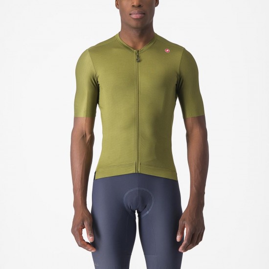 Tricou cu maneca scurta Castelli Espresso Kaki M Tricou cu maneca scurta Castelli Espresso Kaki M