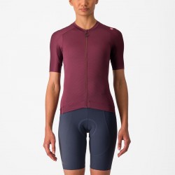 Tricou cu maneca scurta Castelli Espresso W de dama Visiniu S Tricou cu maneca scurta Castelli Espresso W de dama Visiniu S