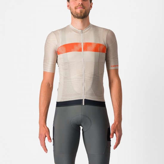 Tricou cu maneca scurta Castelli Unlimited Endurance Gri/Portocaliu L Tricou cu maneca scurta Castelli Unlimited Endurance Gri/Portocaliu L
