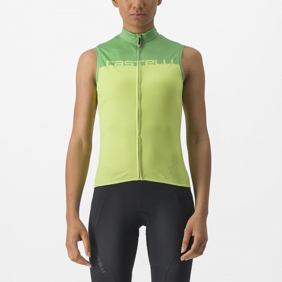 Tricou fara maneci Castelli Velocissima SL de dama Lime/Verde L Tricou fara maneci Castelli Velocissima SL de dama Lime/Verde L
