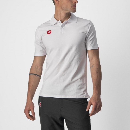 Tricou polo Castelli Race Day Alb XXL