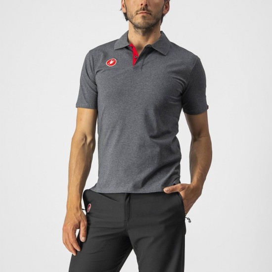 Tricou polo Castelli Race Day Polo Gri L Tricou polo Castelli Race Day Polo Gri L