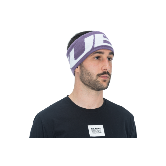BANDANA CUBE HEADBAND VIOLET WHITE One size