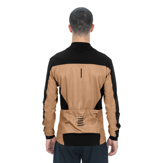 BLUZA CUBE ATX FULL ZIP CMPT L/S BROWN/BLACK M