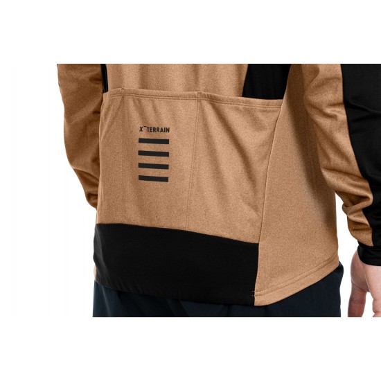 BLUZA CUBE ATX FULL ZIP CMPT L/S BROWN/BLACK M