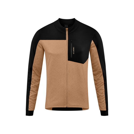 BLUZA CUBE ATX FULL ZIP CMPT L/S BROWN/BLACK XXL BLUZA CUBE ATX FULL ZIP CMPT L/S BROWN/BLACK XXL
