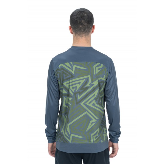 BLUZA CUBE ATX ROUND NECK TM L/S OLIVE GREY L BLUZA CUBE ATX ROUND NECK TM L/S OLIVE GREY L