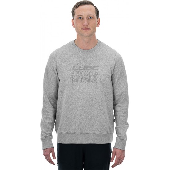 BLUZA CUBE ORGANIC SWEATER GREY MELANGE M BLUZA CUBE ORGANIC SWEATER GREY MELANGE M