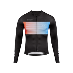 BLUZA CUBE TEAMLINE L/S BLACK-BLUE-RED M