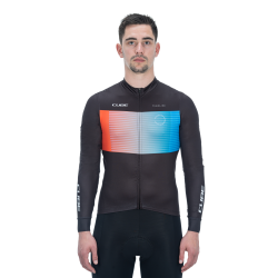 BLUZA CUBE TEAMLINE L/S BLACK-BLUE-RED M