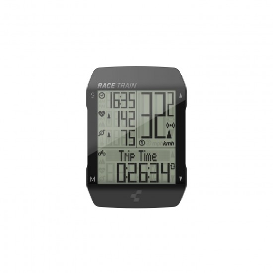 CICLOCOMPUTER CUBE RACE TRAIN WIRELESS Negru