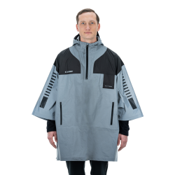 CUBE ATX UTILITY PONCHO SAFETY SILVER N GREY ONE SIZE CUBE ATX UTILITY PONCHO SAFETY SILVER N GREY ONE SIZE