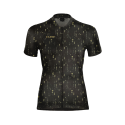 CUBE ATX WS JERSEY FULL ZIP CMPT S/S BLACK PATTERN XS