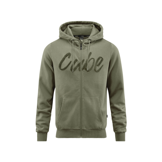 HANORAC CUBE ORGANIC ZIP HOODIE OLIVE M