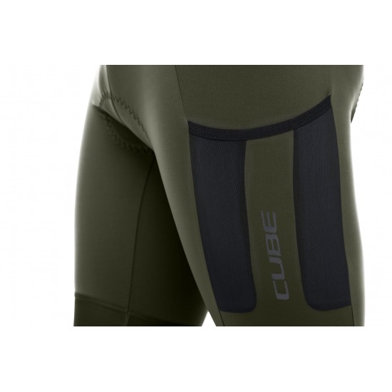 PANTALONI CUBE BLACKLINE BIB SHORTS CARGO OLIVE M PANTALONI CUBE BLACKLINE BIB SHORTS CARGO OLIVE M
