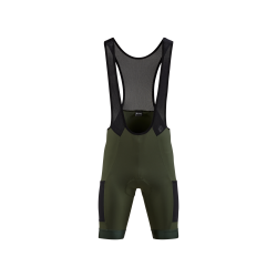 PANTALONI CUBE BLACKLINE BIB SHORTS CARGO OLIVE S