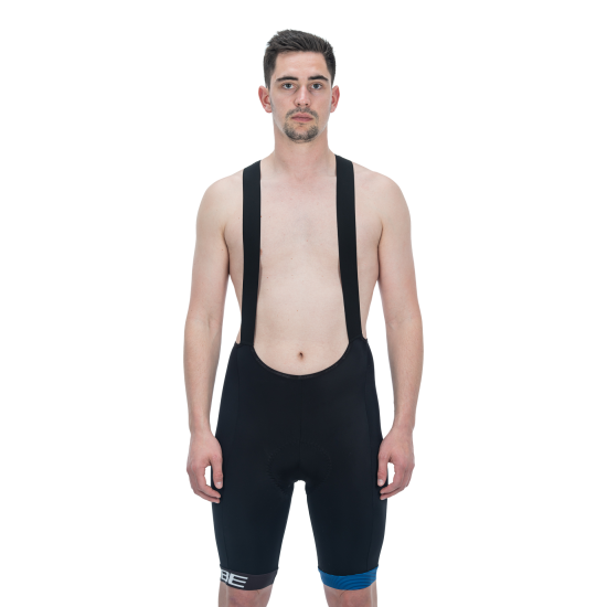 PANTALONI CUBE TEAMLINE BIB SHORTS BLACK BLUE L PANTALONI CUBE TEAMLINE BIB SHORTS BLACK BLUE L