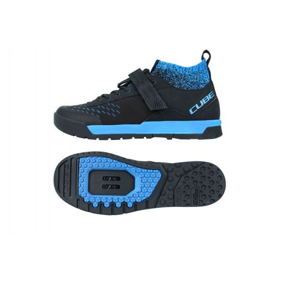 PANTOFI CICLISM CUBE SHOES GTY STRIX Black Blue 44