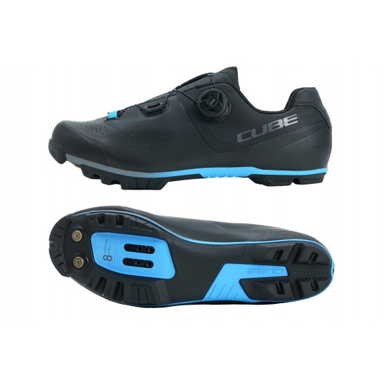 PANTOFI CICLISM CUBE SHOES MTB PEAK PRO Black Blue 43