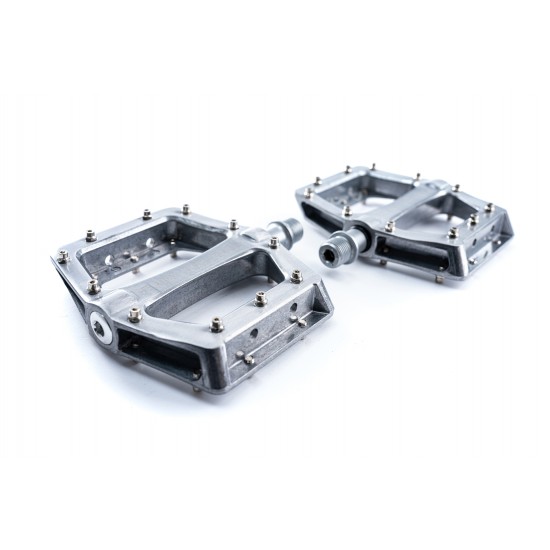 PEDALE CUBE RFR FLAT RACE Argintiu periat