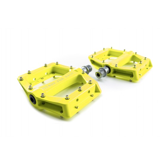 PEDALE CUBE RFR FLAT RACE Galben neon