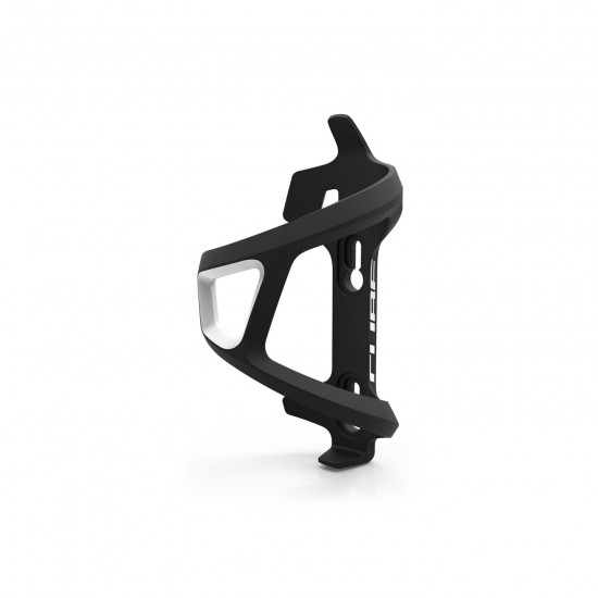 SUPORT BIDON CUBE BOTTLE CAGE HPP LEFT-HAND SIDECAGE Negru Alb SUPORT BIDON CUBE BOTTLE CAGE HPP LEFT-HAND SIDECAGE Negru Alb