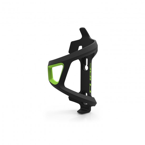 SUPORT BIDON CUBE BOTTLE CAGE HPP LEFT-HAND SIDECAGE Negru Verde SUPORT BIDON CUBE BOTTLE CAGE HPP LEFT-HAND SIDECAGE Negru Verde