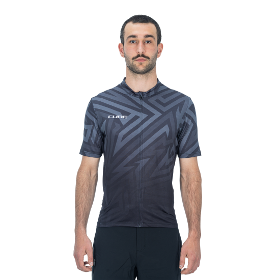 TRICOU CICLISM CUBE ATX JERSEY FULL ZIP CMPT S/S BLACK GREY L TRICOU CICLISM CUBE ATX JERSEY FULL ZIP CMPT S/S BLACK GREY L