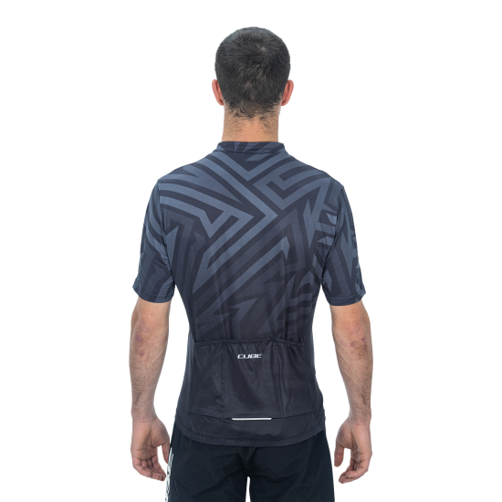 TRICOU CICLISM CUBE ATX JERSEY FULL ZIP CMPT S/S BLACK GREY L TRICOU CICLISM CUBE ATX JERSEY FULL ZIP CMPT S/S BLACK GREY L