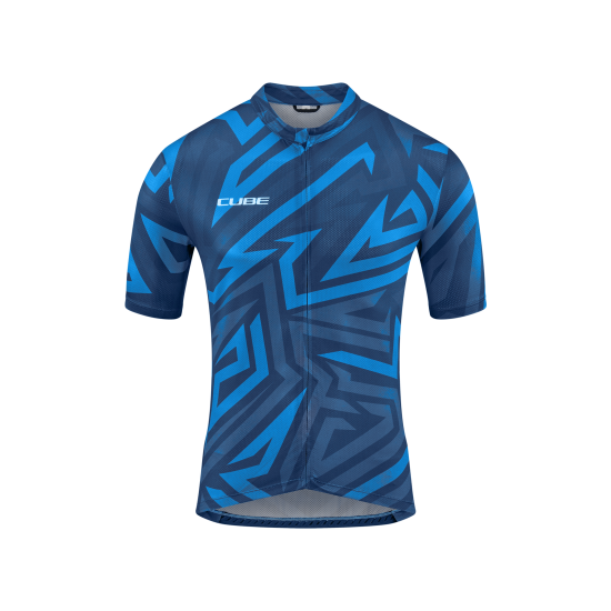TRICOU CICLISM CUBE ATX JERSEY FULL ZIP CMPT S/S BLUE M TRICOU CICLISM CUBE ATX JERSEY FULL ZIP CMPT S/S BLUE M