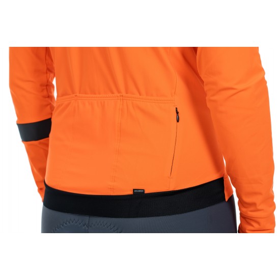 TRICOU CICLISM CUBE BLACKLINE JERSEY L/S ORANGE L