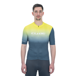 TRICOU CICLISM CUBE BLACKLINE JERSEY RACE S/S YELLOW GREY M