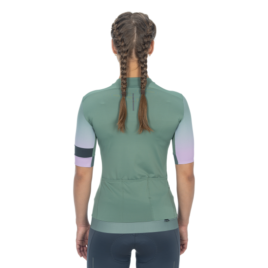 TRICOU CICLISM CUBE BLACKLINE WS JERSEY FADE S/S OLIVE VIOLET M (38)