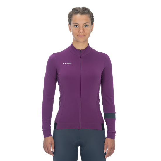 TRICOU CICLISM CUBE BLACKLINE WS JERSEY L/S VIOLET M (38)