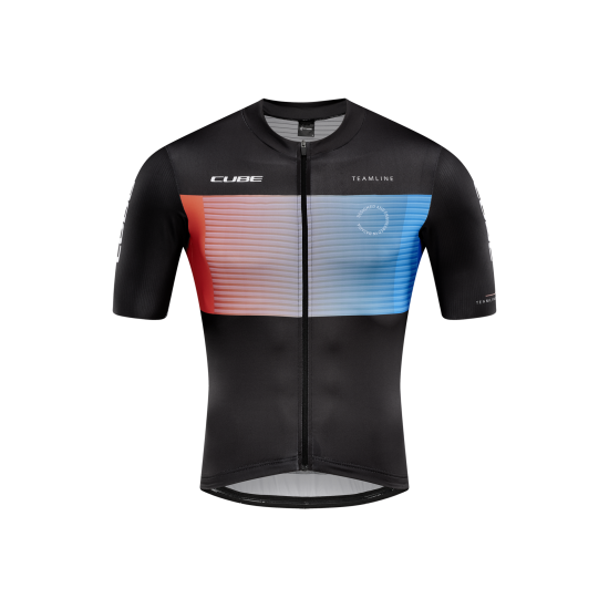 TRICOU CICLISM CUBE TEAMLINE JERSEY S/S BLACK BLUE RED L TRICOU CICLISM CUBE TEAMLINE JERSEY S/S BLACK BLUE RED L