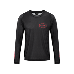 TRICOU CICLISM CUBE VERTEX ROUND NECK JERSEY L/S BLACK L