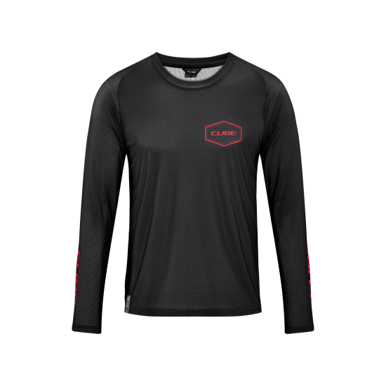 TRICOU CICLISM CUBE VERTEX ROUND NECK JERSEY L/S BLACK L TRICOU CICLISM CUBE VERTEX ROUND NECK JERSEY L/S BLACK L