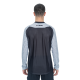 TRICOU CICLISM CUBE VERTEX ROUND NECK JERSEY L/S GREY-BLACK XL