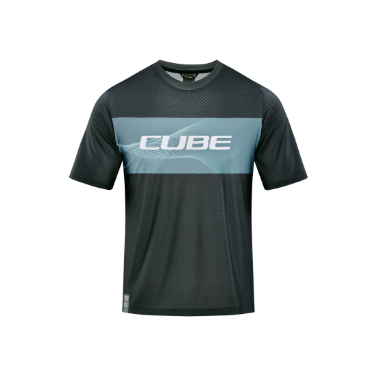 TRICOU CICLISM CUBE VERTEX ROUND NECK JERSEY S/S GREY MINT M TRICOU CICLISM CUBE VERTEX ROUND NECK JERSEY S/S GREY MINT M