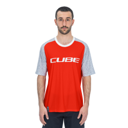 TRICOU CICLISM CUBE VERTEX ROUND NECK JERSEY S/S ORANGE L