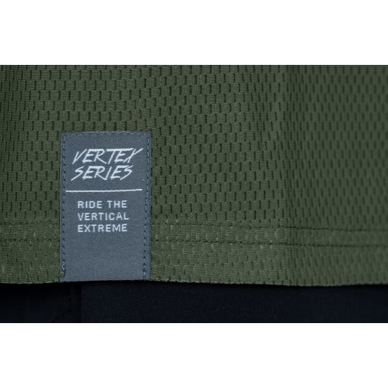 TRICOU CICLISM CUBE VERTEX ROUND NECK JERSEY TM L/S OLIVE GREY M TRICOU CICLISM CUBE VERTEX ROUND NECK JERSEY TM L/S OLIVE GREY M