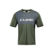 TRICOU CICLISM CUBE VERTEX ROUND NECK JERSEY TM S/S OLIVE GREY S