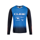 TRICOU CICLISM CUBE VERTEX ROUND NECK JERSEY X ACTIONTEAM L/S BLACK BLUE S