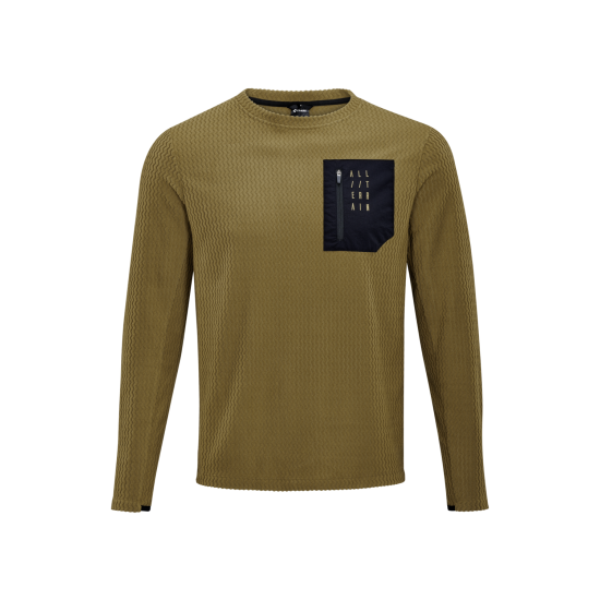 TRICOU CUBE ATX FLEECE JERSEY L/S BROWN M TRICOU CUBE ATX FLEECE JERSEY L/S BROWN M