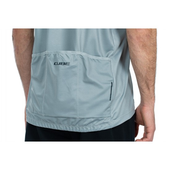 TRICOU CUBE ATX HALF ZIP CMPT S/S GREY L TRICOU CUBE ATX HALF ZIP CMPT S/S GREY L