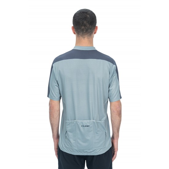 TRICOU CUBE ATX HALF ZIP CMPT S/S GREY L TRICOU CUBE ATX HALF ZIP CMPT S/S GREY L