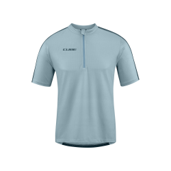 TRICOU CUBE ATX HALF ZIP CMPT S/S GREY M